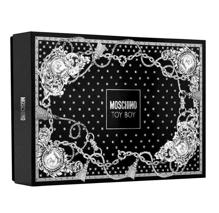 MOSCHINO TOY BOY SET 4PZS 100ML + BATH & SHOWER GEL 100ML + AFTER SHAVE BALM 100ML + MINIATURA 10ML