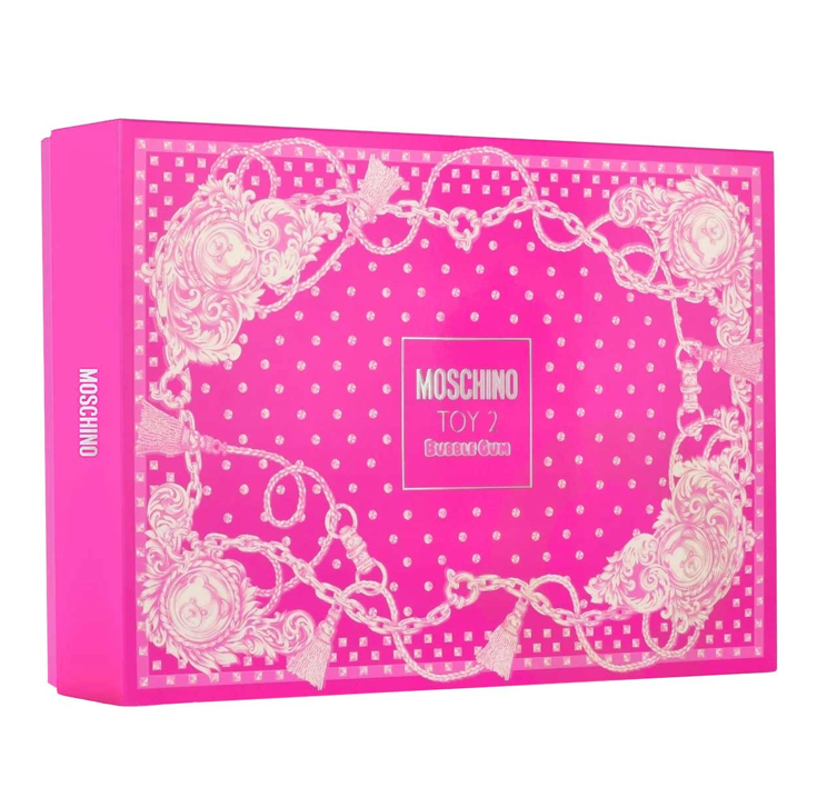 MOSCHINO TOY 2 BUBBLE GUM SET 4PZS 100ML + MINI 10ML + SHOWER GEL 100ML + BODY LOTION 100ML