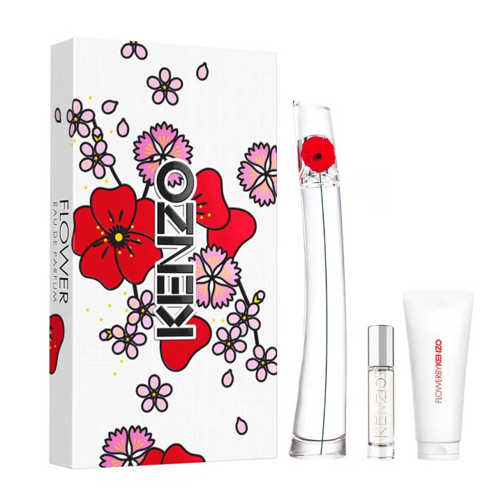 KENZO FLOWER SET 3PZS 100ML + CREMA CORPORAL 75ML + MINI 10ML