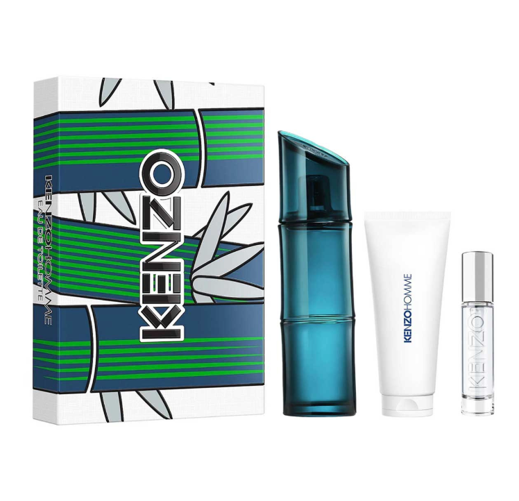 KENZO POUR HOMME ESTUCHE 3 PIEZAS HOMBRE EAU DE TOILETTE 110 ML + MINIATURA 10 ML + GEL DE DUCHA 75 ML