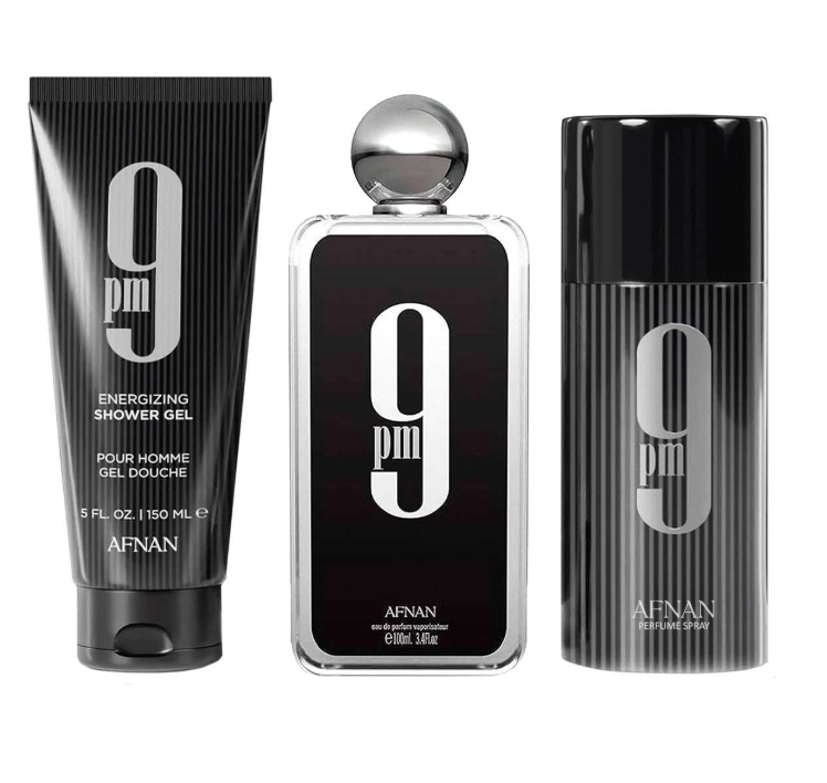 AFNAN 9PM SET 3PZS 100ML + GEL DE DUCHA 150ML + DESODORANTE 150ML