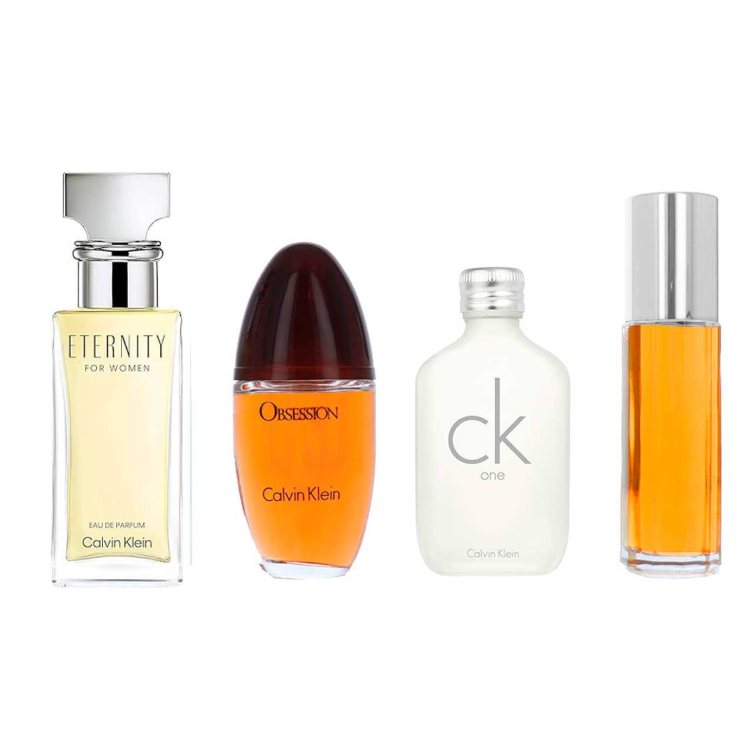 CALVIN KLEIN 2 SET 4 PZS MINI DAMA 15 ML OBSESSION + 15 ML ETERNITY + 15 ML CK ONE  + 15ML ESCAPE