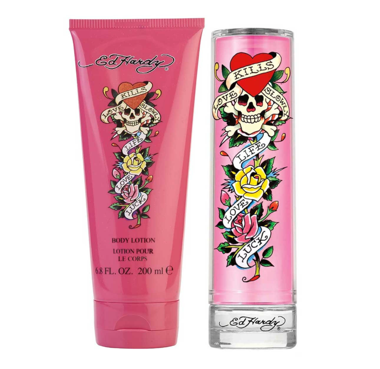 CHRISTIAN ADIGIER ED HARDY SET 2 PZS 100ML + CREMA CORPORAL 200ML