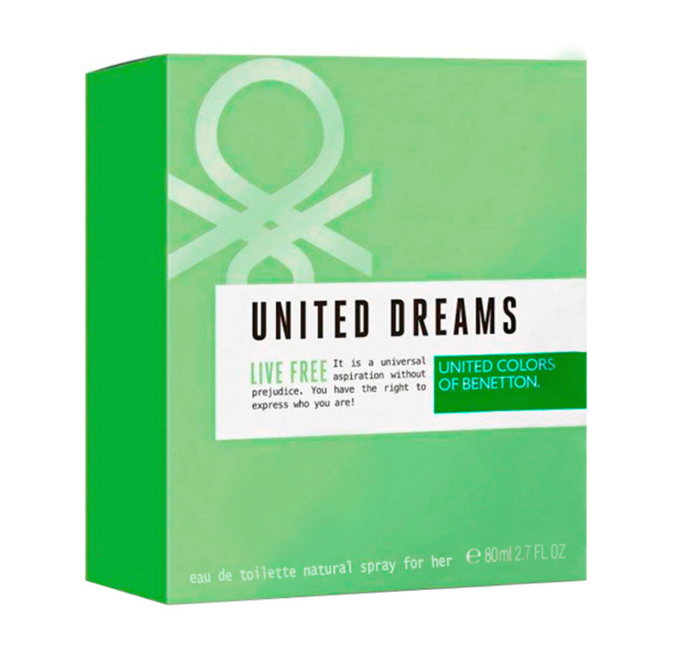 BENETTON UNITED DREAMS LIVE FREE  80ML