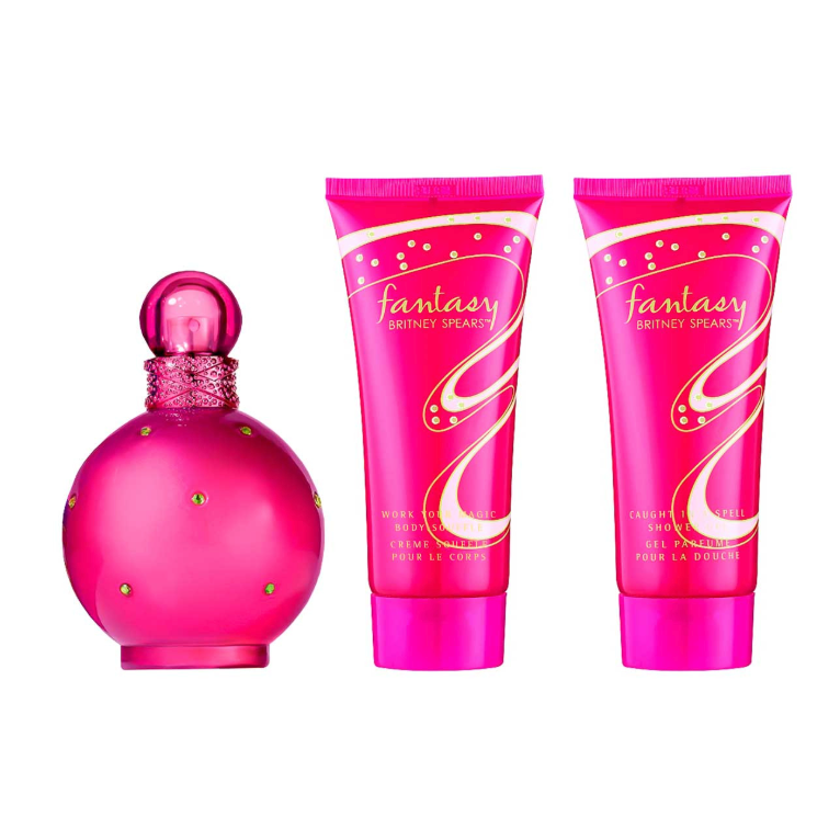 BRITNEY SPEARS FANTASY SET 3 PZS 100ML + CREMA CORPORAL 100ML + GEL DE DUCHA 100ML