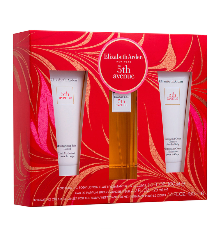 ELIZABETH ARDEN 5TH AVENUE SET 3 PZS 125ML + LOCION CORPORAL 100ML + CREMA CORPORAL 100ML
