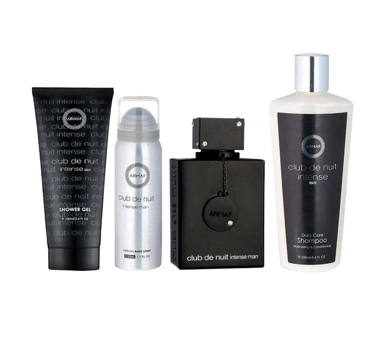 ARMAF INTENSE SET 4 PZS 100ML + GEL DE DUCHA 100ML + SHAMPOO 250ML + SPRAY CORPORAL 30ML
