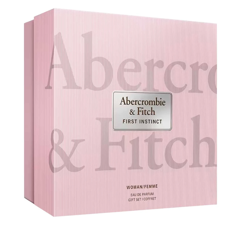 ABERCROMBIE & FITCH FIRST INSTINCT SET 3 PZS 100ML  + LOCION CORPORAL 200ML + MINIATURA 15ML