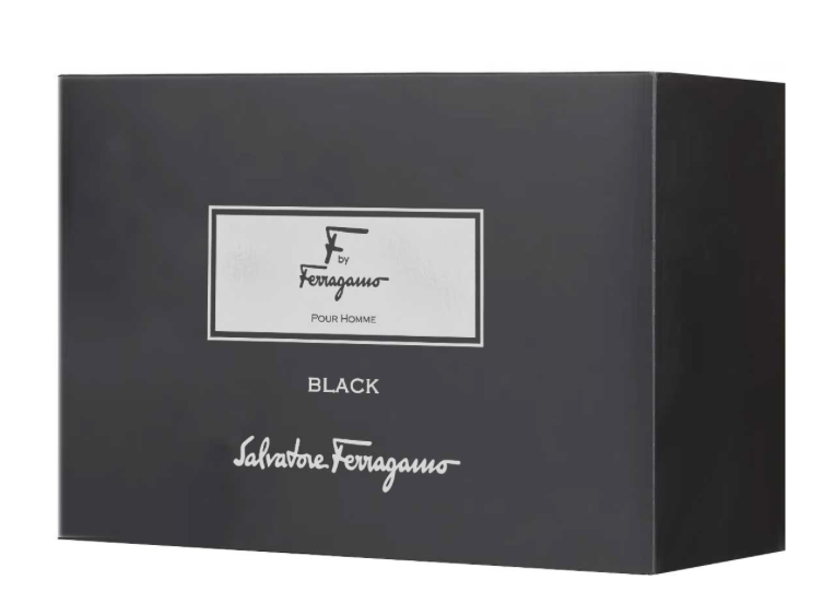 SALVATORE FERRAGAMO F BY FERRAGAMO BLACK ESTUCHE 3 PIEZAS HOMBRE EDT 100 ML + SHOWER GEL 75 ML + AFTER SHAVE 75 ML