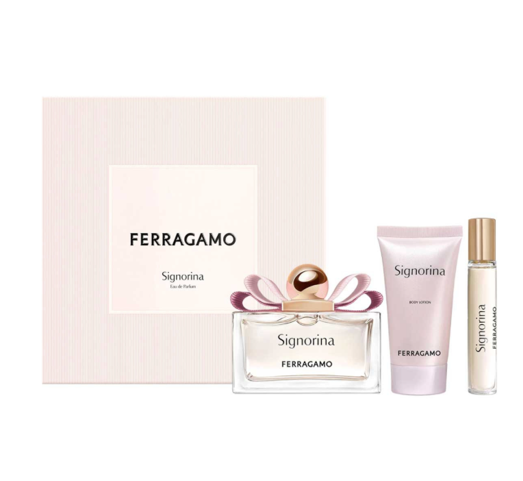 SALVATORE FERRAGAMO SIGNORINA SET 3PZS 100ML + BODY LOYION 50ML + MINI 15ML