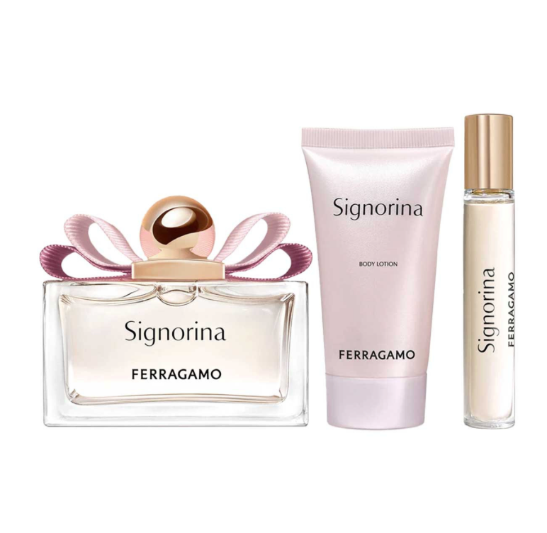 SALVATORE FERRAGAMO SIGNORINA SET 3PZS 100ML + BODY LOYION 50ML + MINI 15ML