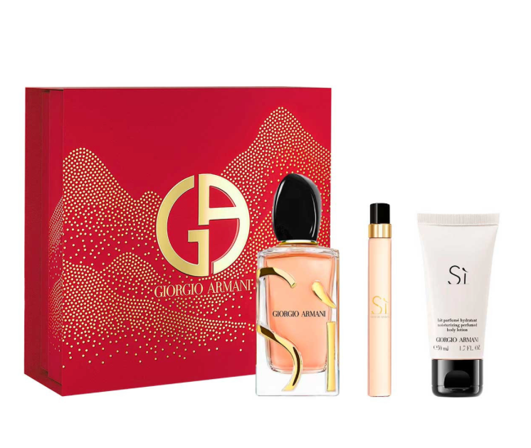SI BY GIORGIO ARMANI ESTUCHE 3 PIEZAS DAMA EDP 100ML + BODY LOTION 50ML + MINIATURA 15ML