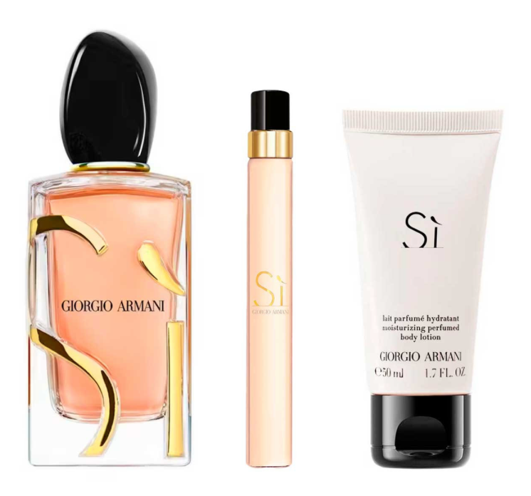 SI BY GIORGIO ARMANI ESTUCHE 3 PIEZAS DAMA EDP 100ML + BODY LOTION 50ML + MINIATURA 15ML