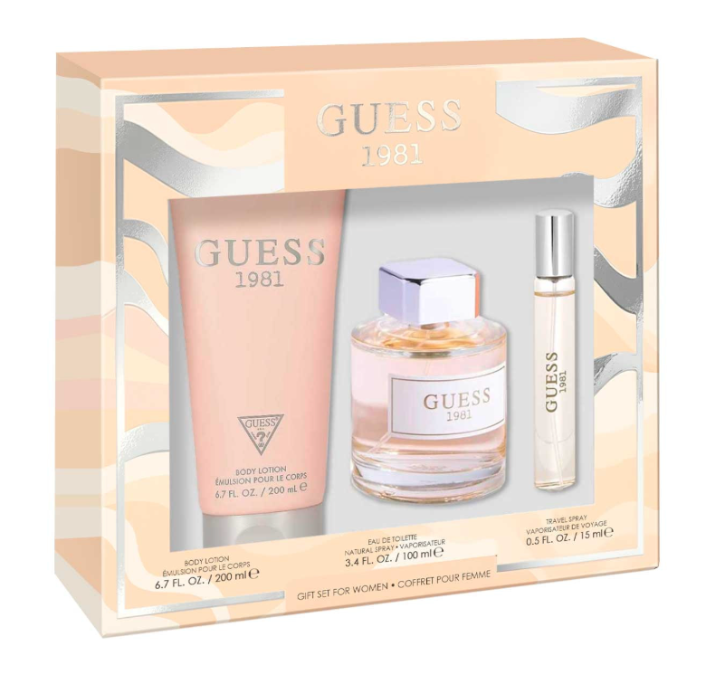 GUESS 1981 SET 3PZS 100ML + CREMA CORPORAL 200ML + MINIATURA 15ML
