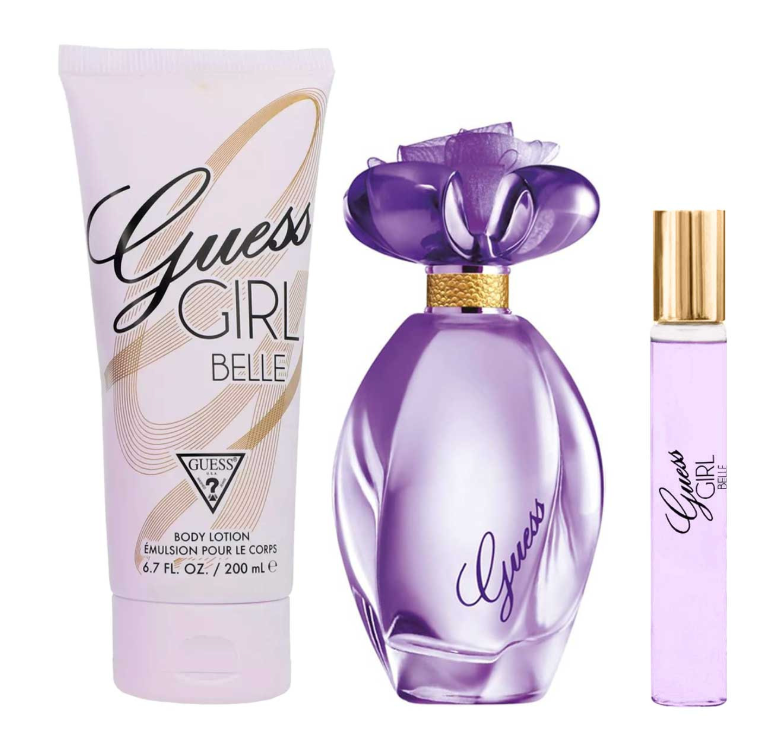 GUESS GIRL BELLE SET 3PZS 100ML + LOCION CORPORAL 200ML + MINIATURA 15ML