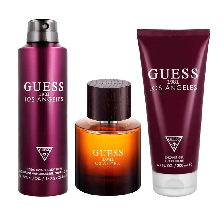GUESS 1981 LOS ANGELES SET 3 PZS 100MLN + LOCION CORPORAL 200ML + MINIATURA 15ML