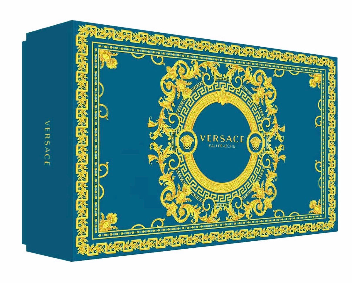 VERSACE MAN [EAU FRAÎCHE] ESTUCHE 3 PIEZAS HOMBRE – EDT 100ML + MINIATURA 10ML + BOLSA DE VIAJE
