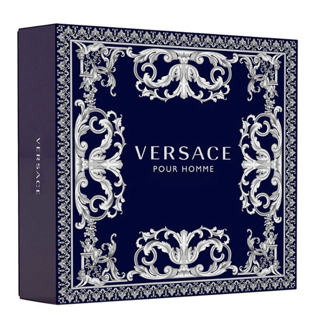 VERSACE POUR HOMME ESTUCHE 3 PIEZAS HOMBRE EDT 100ML + MINIATURA 10ML + SHOWER GEL