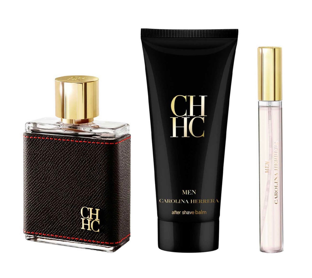 CALORINA HERRERA CH ESTUCHE 3 PIEZAS HOMBRE EDT 100ML + AFTER SHAVE BALM 100ML + MINIATURA 10ML