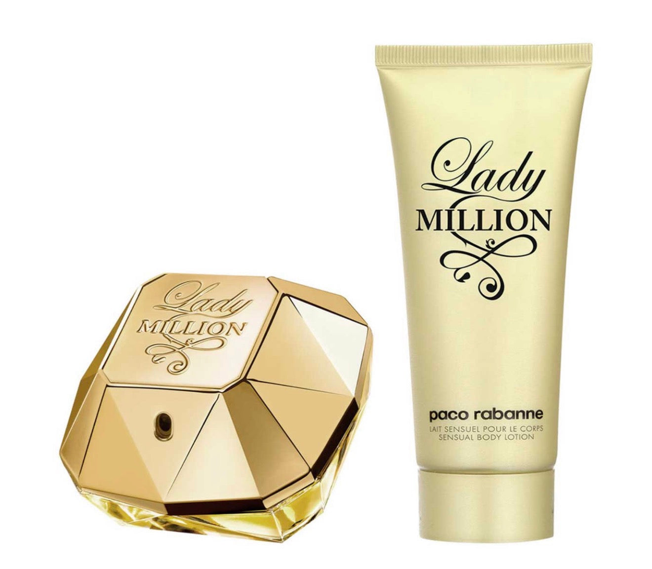 PACO RABANNE LADY MILLION METAL SET DAMA 2 PIEZAS EDP 80ML + BODY LOTION 100ML