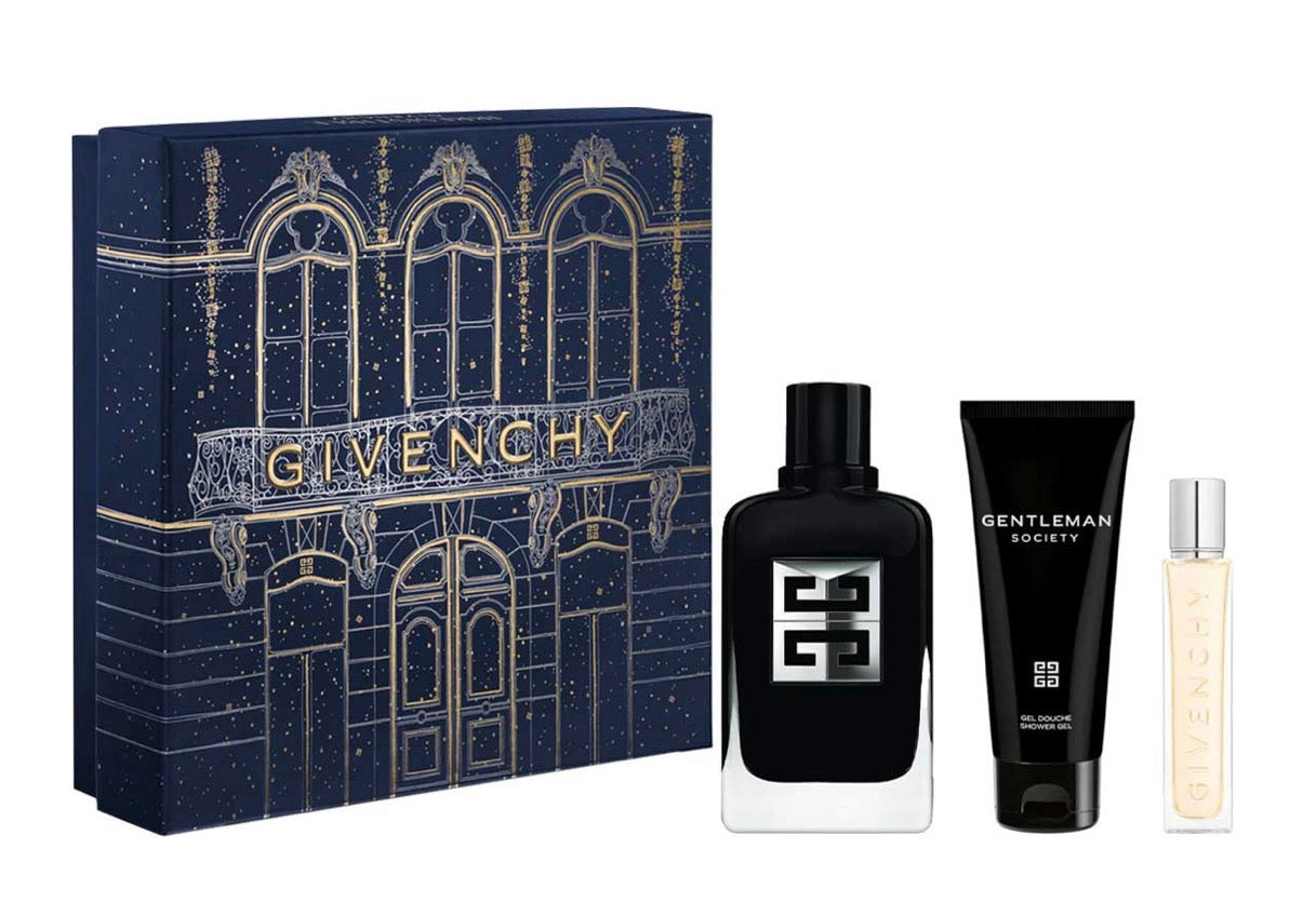 GIVENCHY GENTLEMAN SOCIETY SET 3 PIEZAS HOMBRE EDP 100ML + SHOWER GEL 75ML + MINIATURA 12.5ML