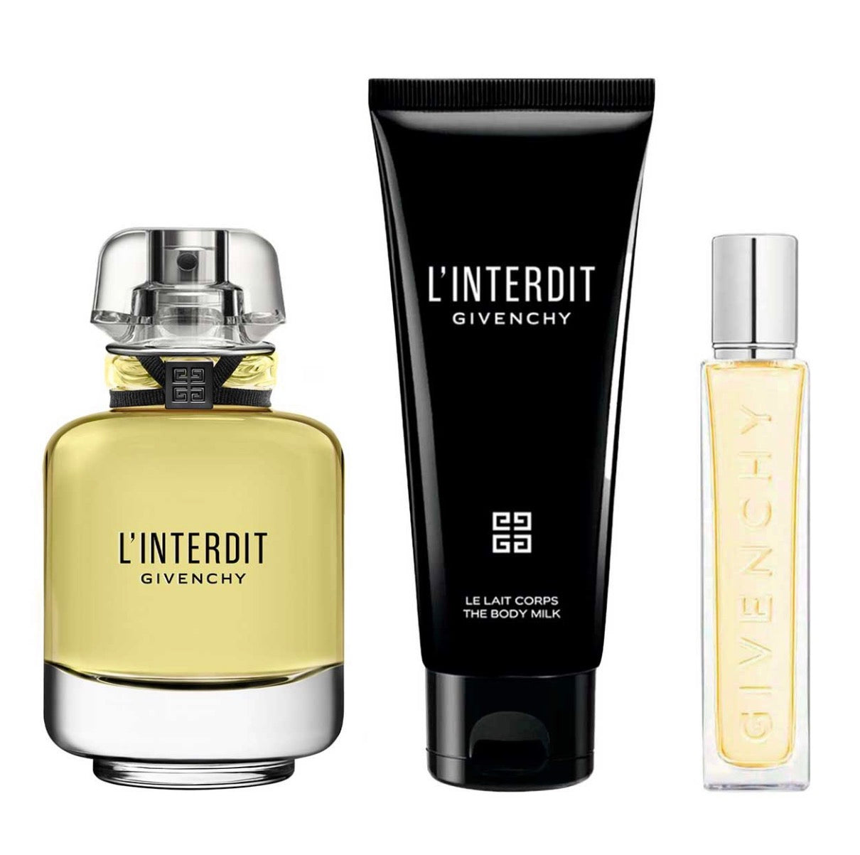 GIVENCHY L’INTERDIT ESTUCHE 3 PIEZAS DAMA EDP 80ML + BODY MILK 75ML + MINIATURA 12.5ML