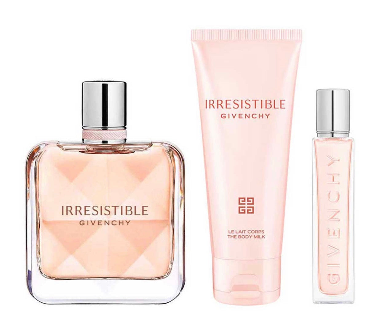 GIVENCHY IRRESISTIBLE ESTUCHE 3 PIEZAS DAMA EDP 80ML + BODY MILK 75ML + MINIATURA 12.5ML