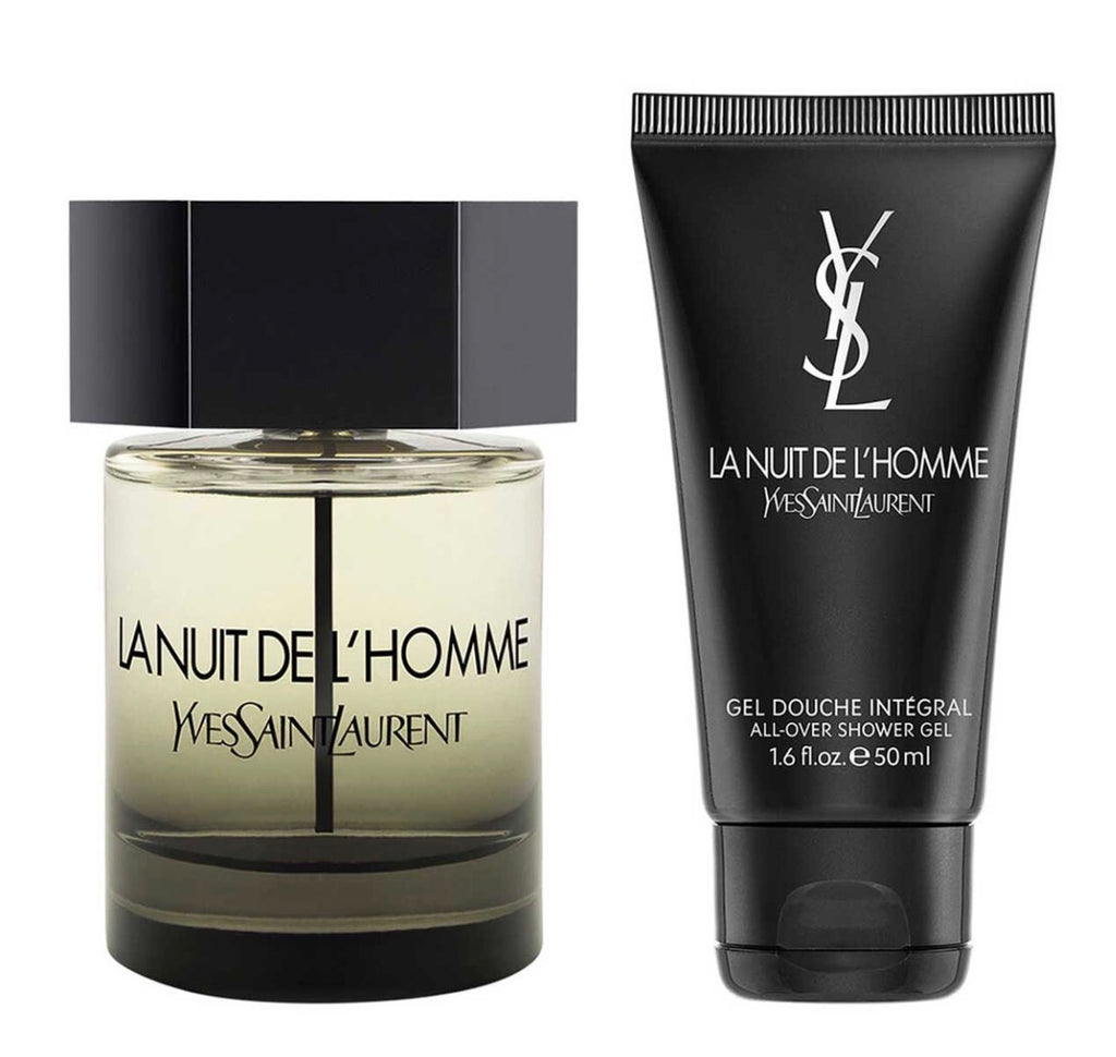 YVES SAINT LAURET LA NUIT DE L’HOMME TRAVEL ESTUCHE 2 PIEZAS HOMBRE EDT 100ML + GEL PARA DUCHA 50ML