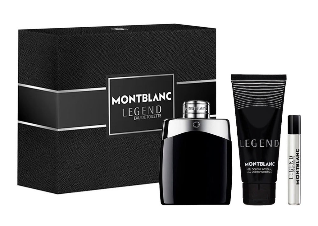 MONTBLANC LEGEND ESTUCHE 3 PIEZAS HOMBRE EDT 100ML + SHOWER GEL 100ML + MINIATURA 7.5ML
