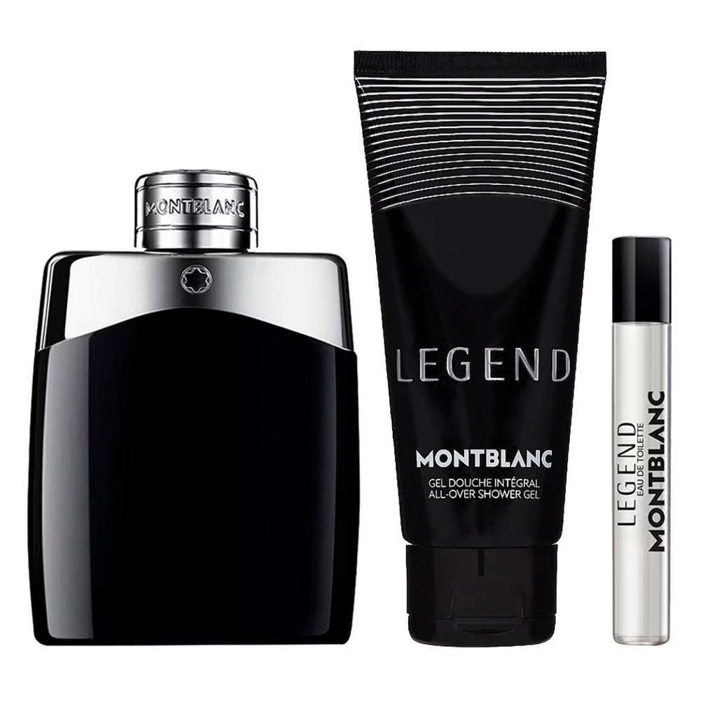 MONTBLANC LEGEND ESTUCHE 3 PIEZAS HOMBRE EDT 100ML + SHOWER GEL 100ML + MINIATURA 7.5ML